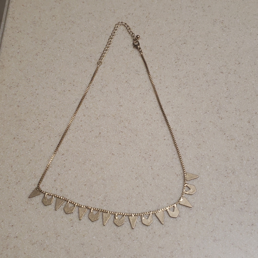 Universal Thread Gold Necklace Worn 1x EUC